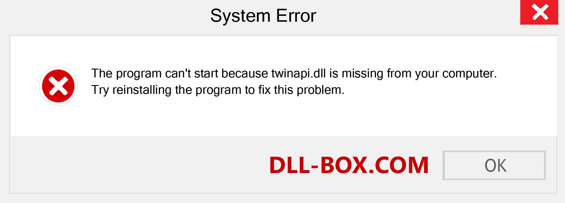  twinapi.dll file is missing?. Download for Windows 7, 8, 10 - Fix  twinapi dll Missing Error on Windows, photos, images